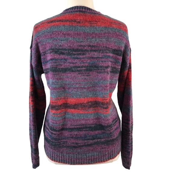 Aeropostale High-Low Sweater Crew Neckline Long Sleeves Size XL Purple - Picture 2 of 9